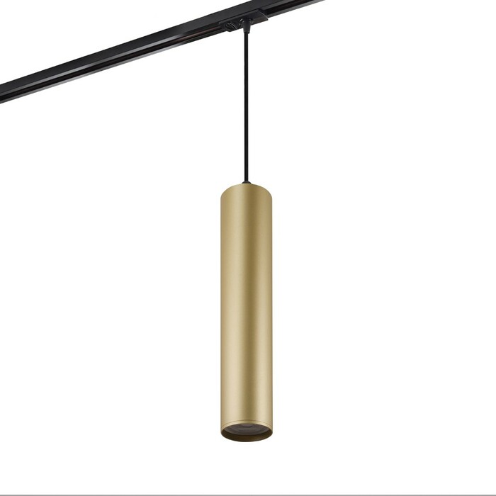 DENKIRS DK6210-BG Трековый светильник IP 20, 15 Вт, GU10, матовое золото с черным, алюминий