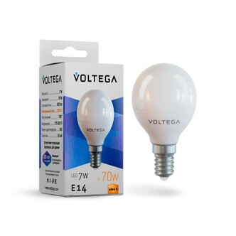 VOLTEGA 7054 VG2-G45E14warm7W Simple  Globe 7W 2800K E14
