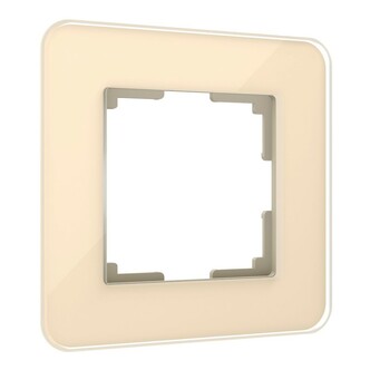 Werkel W0012443  Рамка на 1 пост Elite (айвори, стекло)
