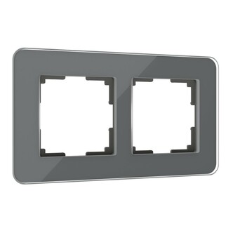 Werkel W0022440  Рамка на 2 поста Elite (графит, стекло)