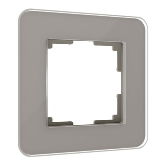 Werkel W0012417  Рамка на 1 пост Elite (дымчатый, стекло)