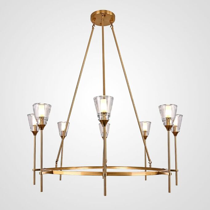 Люстра Torche De Verre Round Chandelier 8 By Imperiumloft