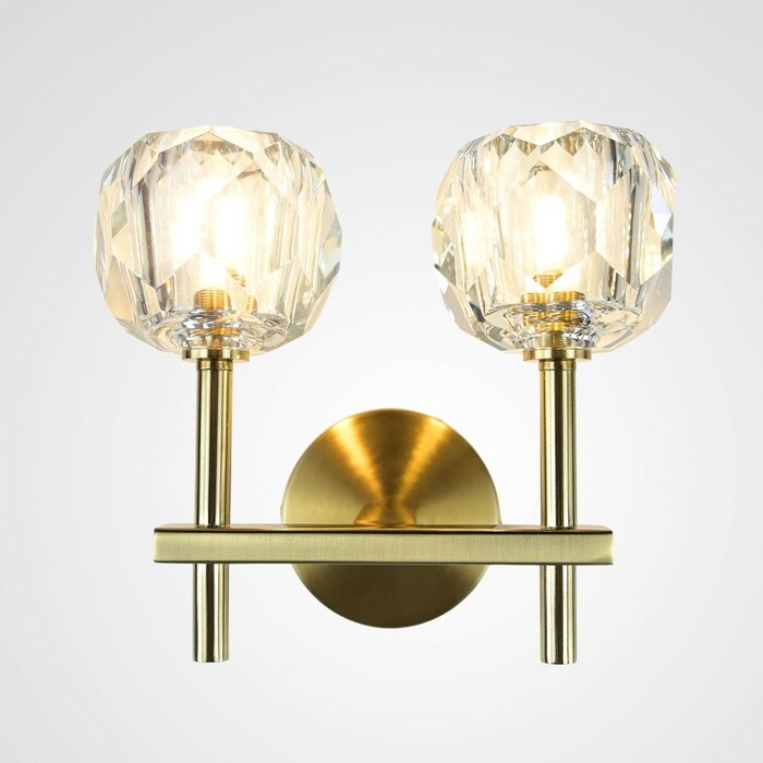 Бра Boule De Cristal Double Sconce Brass By Imperiumloft