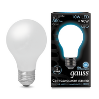 Лампа Gauss LED Filament A60 OPAL E27 10W 4100К 1 10 40 102202210