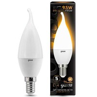 Лампа Gauss LED Candle tailed E14 9.5W 3000K 1 10 50 104101110