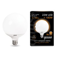 Лампа Gauss LED G125 E27 22W 3000K 1 24 105102122