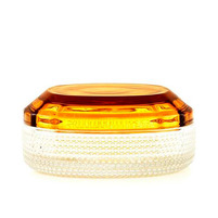 Шкатулка Cloyd CHASSE Box   шир. 13 см - желт. стекло (арт.50018)