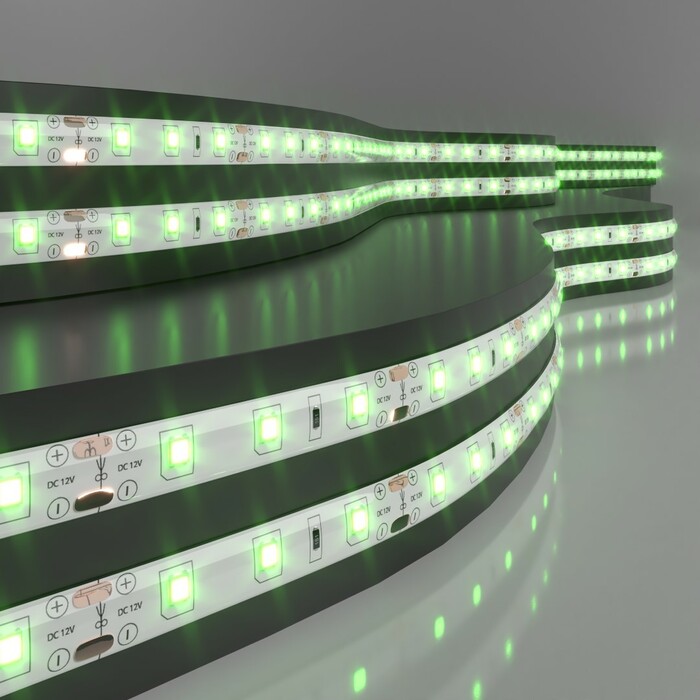 ELEKTROSTANDART Лента светодиодная 60Led 4,8W IP65 зеленый (2835 12V 60Led 4,8W IP65) (цена за 1м)