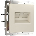 Werkel W1181162  Розетка двойная Ethernet RJ-45 (айвори матовый)