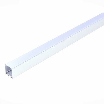 ST017.129.09 Накладной алюминиевый профиль с рассеивателем(к-т: 2 загл) ST-Luce Алюминий анодированн