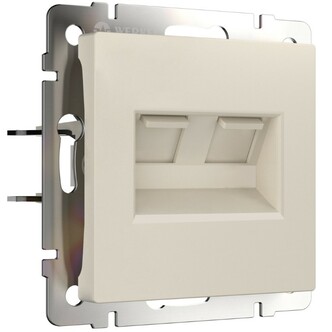 Werkel W1181162  Розетка двойная Ethernet RJ-45 (айвори матовый)