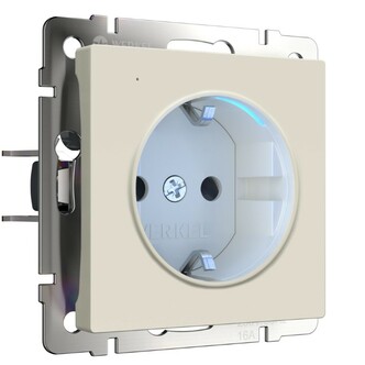 Werkel W1171462  Розетка с подсветкой (айвори матовый)