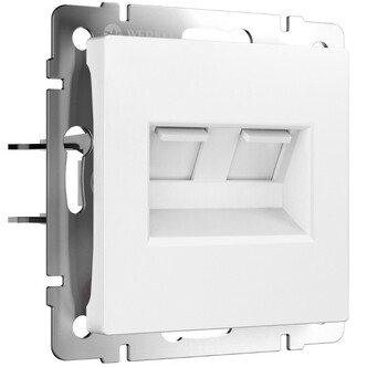 Werkel W1181161  Розетка двойная Ethernet RJ-45 (белый матовый)