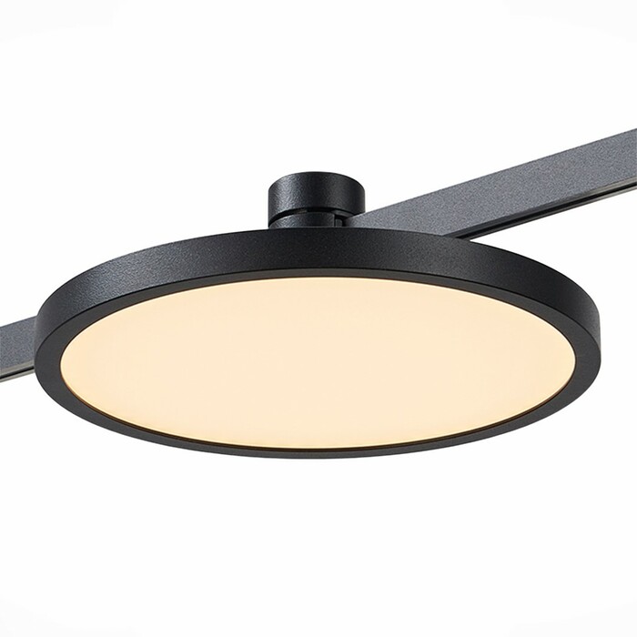 ST818.406.12 Магнитный трековый светильник FARM Черный LED 1*10W 3000K 500Lm Ra90 120 IP20 D168xH54 