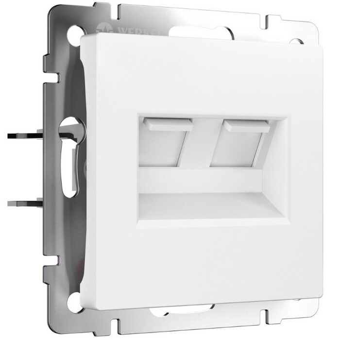 Werkel W1181161  Розетка двойная Ethernet RJ-45 (белый матовый)