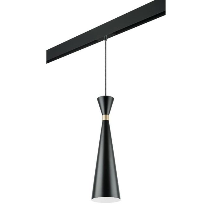 LIGHTSTAR PRO816317 Светильник д 1-фазн трека DUMO 1х40W E27 ЧЕРНЫЙ МАТОВЫЙ ЗОЛОТО (816317+595007)