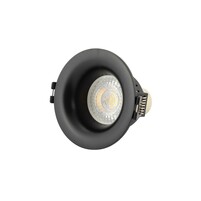 DENKIRS DK3024-BK Встраиваемый светильник, IP 20, 10 Вт, GU5.3, LED, черный, пластик