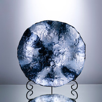 Тарелка Cloyd MATENO Dish   Ø40 см - синее стекло (арт.50054)