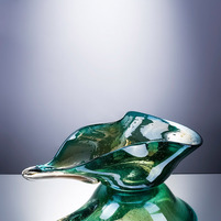 Ваза Cloyd FLUID Vase   выс. 13 см - зелен. стекло (арт.50038)