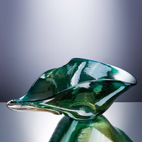 Ваза Cloyd FLUID Vase   выс. 17 см - зелен. стекло (арт.50037)
