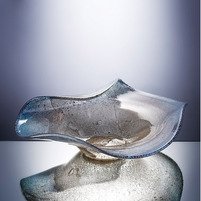 Ваза Cloyd BOYOMA Vase   шир. 42 см - сер. стекло (арт.50036)