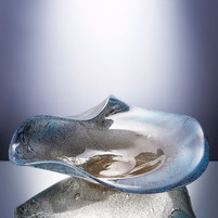 Ваза Cloyd BOYOMA Vase   шир. 46 см - сер. стекло (арт.50035)