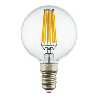 LIGHTSTAR 933802 Лампа LED FILAMENT 220V G50  E14 6W=65W 400-430LM 360G CL 3000K 30000H