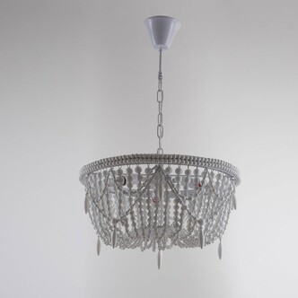 Люстра Rh Anselme White Wood Weathered Chandelier By Imperiumloft