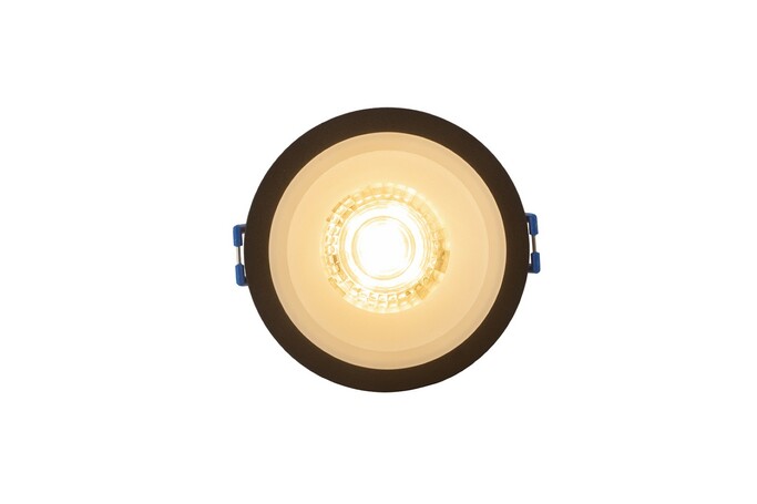 DENKIRS DK4033-BK Встраиваемый светильник, IP 20, 10 Вт, GU10, черный белый, алюминий пластик