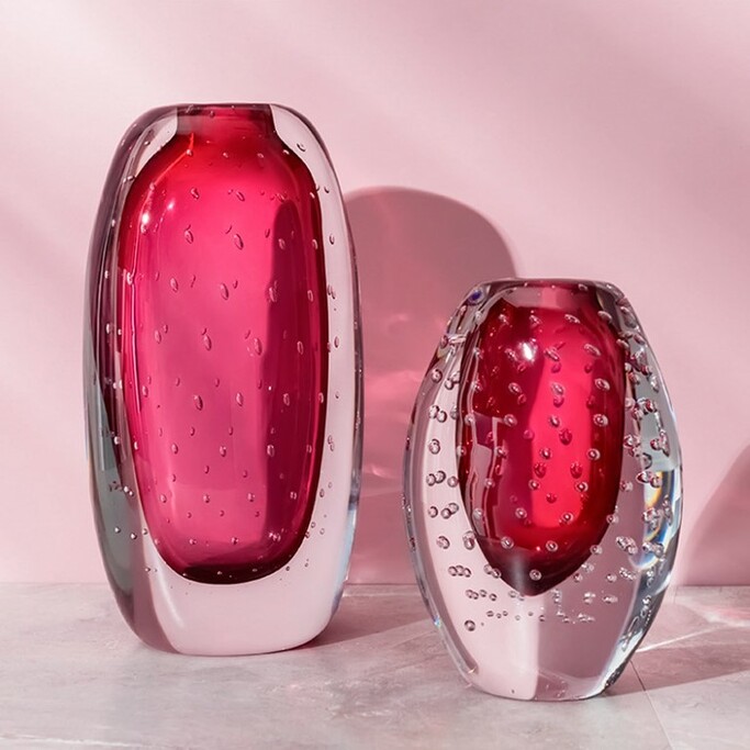 Ваза Cloyd ZANNY Vase   выс. 26 см - красн. стекло (арт.50047)