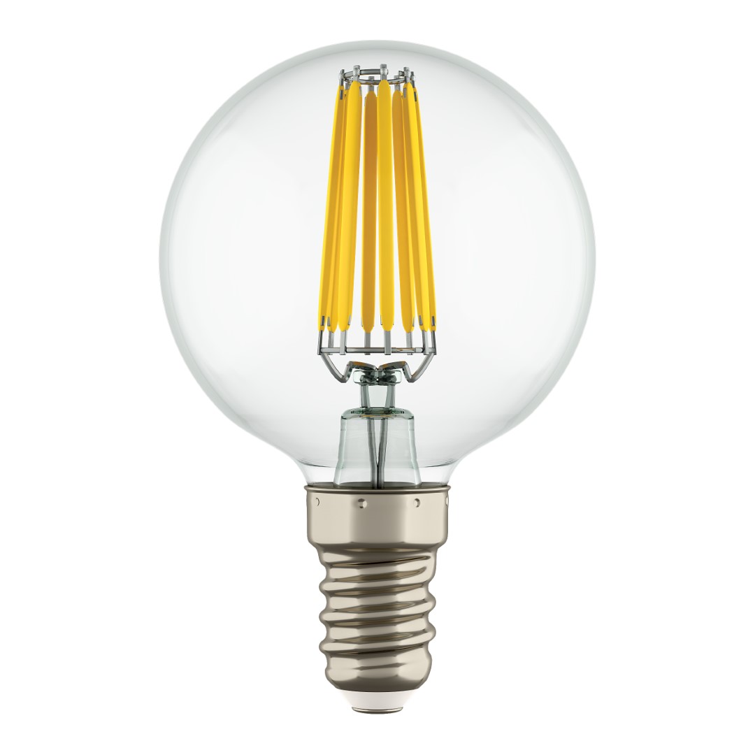 LIGHTSTAR 933802 Лампа LED FILAMENT 220V G50  E14 6W=65W 400-430LM 360G CL 3000K 30000H