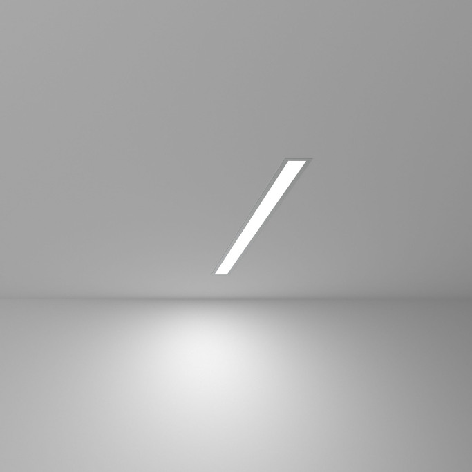 ELEKTROSTANDART Линейный светодиодный встраиваемый светильник 53см 10W 6500К матовое серебро (100-30