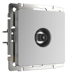 Werkel W1184006  ТВ-розетка проходная (серебряный)