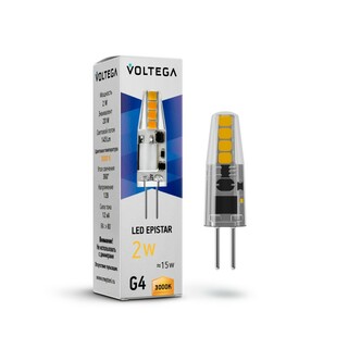 VOLTEGA Светодиодная лампа Simple Capsule 2W 3000K G4 12V (7261)