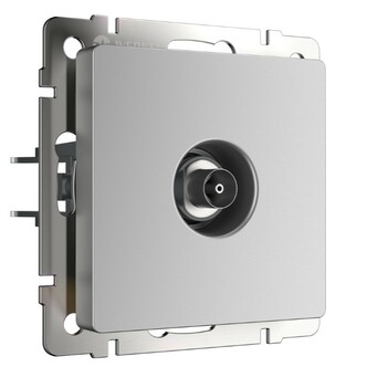 Werkel W1184006  ТВ-розетка проходная (серебряный)