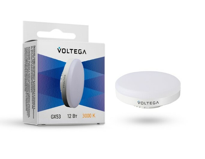 VOLTEGA Светодиодная лампа Simple GX53 12W 3000K (7234)