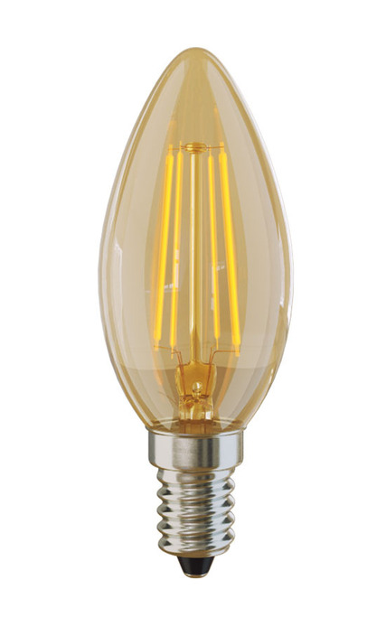 VOLTEGA Свеча золотистая Е14 2800К 4W (5482)