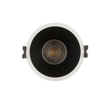 DENKIRS DK3026-WB Встраиваемый светильник, IP 20, 10 Вт, GU5.3, LED, белый черный, пластик