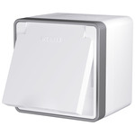 Werkel W5071201  Розетка влагозащ. с зазем. с защит. крышкой и шторками Gallant (белый)