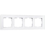 Werkel W0041101  Рамка на 4 поста Favorit (белый,стекло)