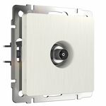 Werkel W1183013  ТВ-розетка оконечная (перламутровый рифленый)