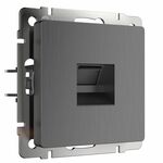 Werkel W1181004  Розетка Ethernet RJ-45 (графит рифленый)