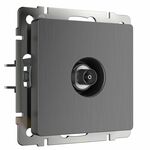 Werkel W1183004  ТВ-розетка оконечная (графит рифленый)