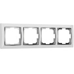 Werkel W0041901  Рамка на 4 поста Snabb (белый хром)