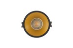 DENKIRS DK3026-BG Встраиваемый светильник, IP 20, 10 Вт, GU5.3, LED, черный золотой, пластик