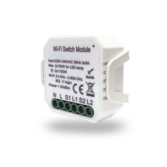 DENKIRS RL1002-SM Двухканальное Wi-Fi реле-выключатель 2 x 1150 Вт   2 x 100 Вт для LED