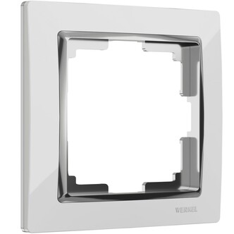 Werkel W0011901  Рамка на 1 пост Snabb (белый хром)