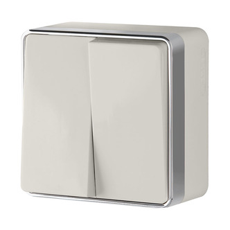 Werkel W5020003  Выключатель двухклавишный Gallant (слоновая кость)