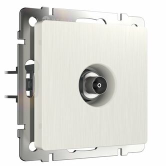 Werkel W1183013  ТВ-розетка оконечная (перламутровый рифленый)