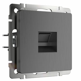 Werkel W1181004  Розетка Ethernet RJ-45 (графит рифленый)